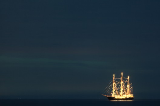 Ghostly galleon
